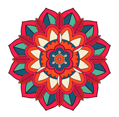 Mandala patterns on isolated background