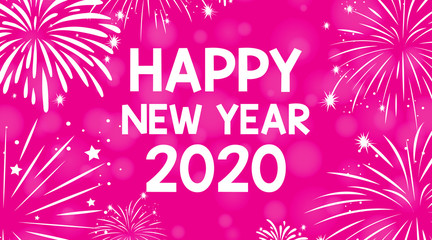 Happy new year background design for 2020