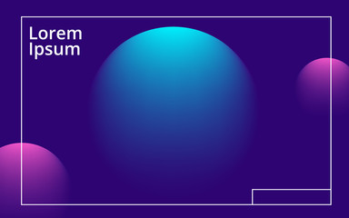 Colorful geometric background. Fluid shapes composition. Vector illustration