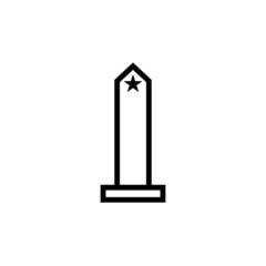 monument icon illustration isolated vector sign symbol