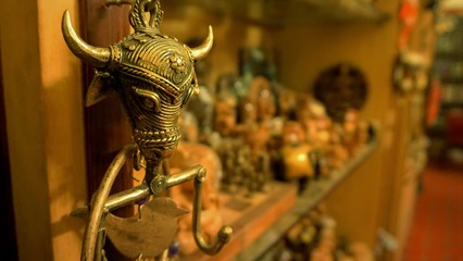 Metallic crafts closeup