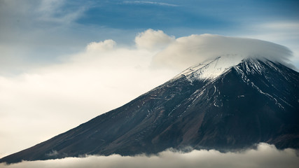 clouds in the Fuji mountains