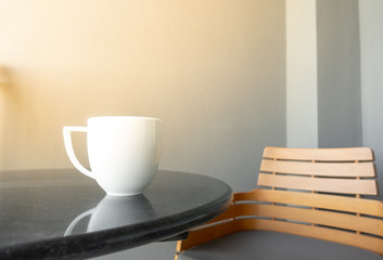 coffee cup on table