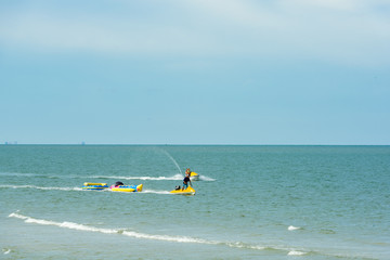 windsurfer on the beach