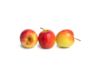 Red Apples isolated on white background.