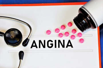 Angina - tonsillitis, a disease, inflammation of the tonsils caused by microorganisms, viruses and...