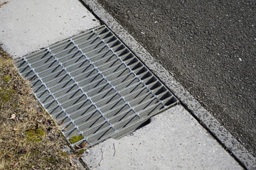 排水溝　鉄　道路　