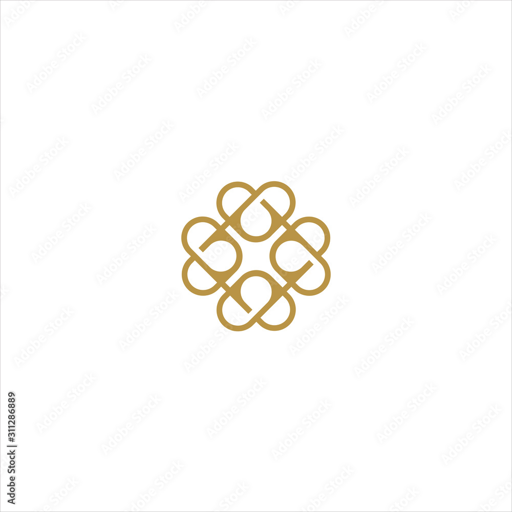 Poster vector with a unique shape, simple and elegant