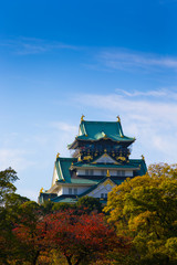Osaka castle in japan