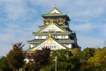 Osaka castle in japan