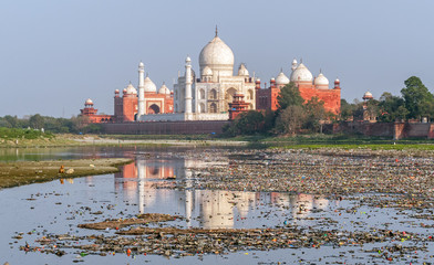 Ecological disaster in the vicinity of the ancient Taj Mahal temple, UNESCO world heritage