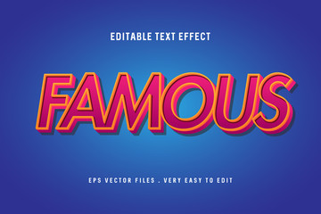 Famous cartoon game text effect, editable text