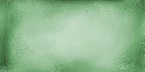 Old green background paper with vintage texture and white center, old blue paper with dark border grunge