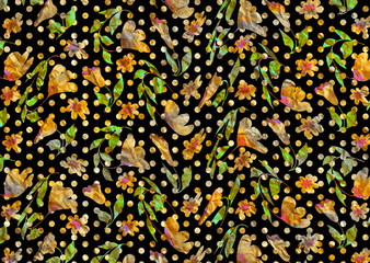 abstract beautiful floral pattern design