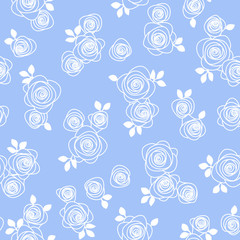 Seamless pattern material of an abstract rose