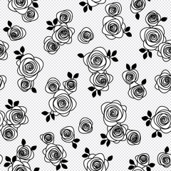 Seamless pattern material of an abstract rose