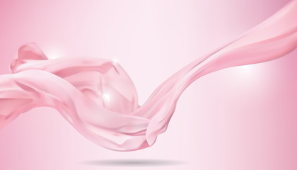 Pink Background.Pink Color.Vector Illustration.fabric Pink.Smooth fabric with shimmering effect.