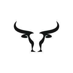bull horn vector icon illustration sign