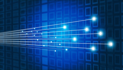 Fiber optics abstract  background. Digital illustration.