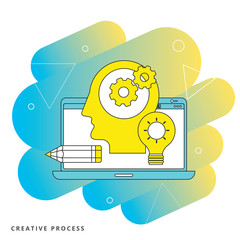 Design thinking creative process mind brain