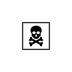 toxic hazard sign icon vector design symbol