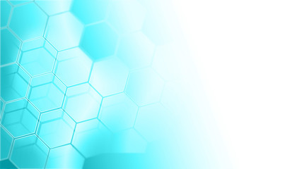 Abstract technology hexagons background. Digital illustration..