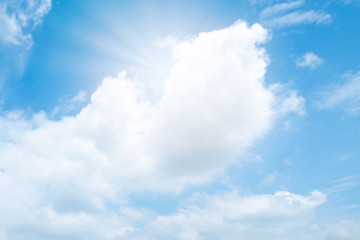 Obraz premium Beautiful blue sky clouds for background.