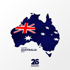 Obraz na płótnie Canvas Happy Australia Day Background