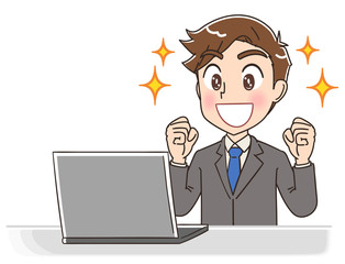 ビジネスマン スーツ 男 イラスト素材 かわいい マンガ Wall Mural よぴんこ Yopinco ビジネスマン スーツ 男 イラスト素材 かわいい マンガ Wall Mural よぴんこ Yopinco