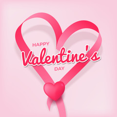 Happy Valentine Day Greeting Card Background