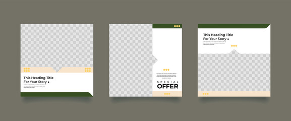 Fototapeta premium Unique Editable modern Social Media banner Template.Promotional web banner for social media. Elegant sale and discount promo. Fashion and lifestyle blog templates, web banners