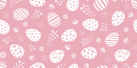 イースターエッグのパターン　ベクター　シームレス