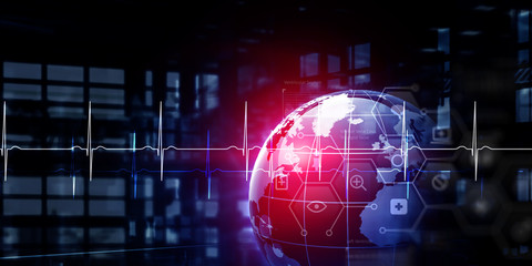 Media technologies concept . Mixed media