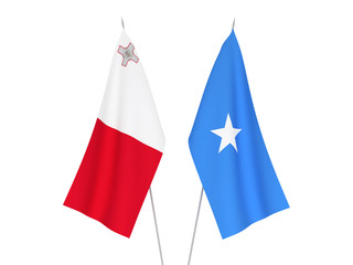 Somalia and Malta flags