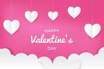 Happy Valentine Day Greeting Card Background