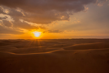 Plakat Wüste im Oman