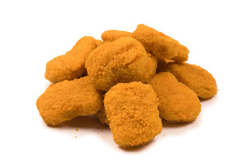 Nuggets isolated on a white background.