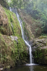 Naklejka na ściany i meble Waterfall in Villayon, Asturias