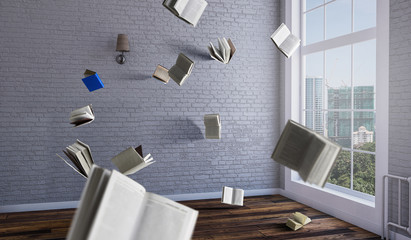 Business education concept . Mixed media