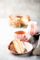 Cake with cream