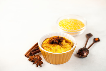 Brazilian sweet  dessert curau