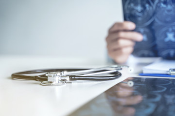 Fototapeta premium Medicine doctor working in hospital, Healthcare and Treatment concept.