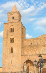 Obraz premium The tower of the Cefalu Cathedral