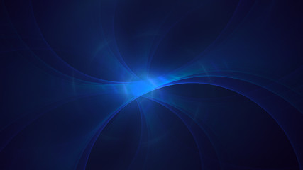 3D rendering abstract blue fractal light background