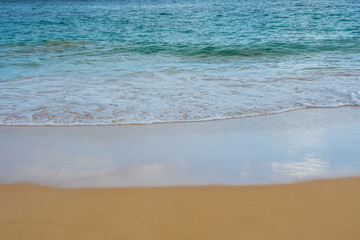 The overlooking view of the shore in Maui, Hawaii