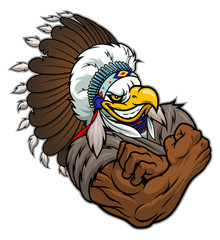 Strong eagle indian