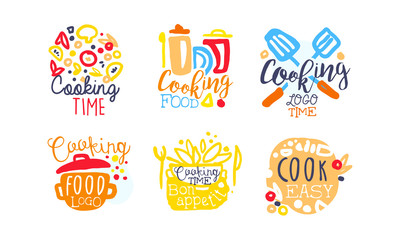 Cooking Logo and Labels Design Vector Set