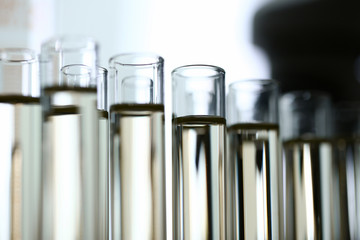 Yellow liquid spilled petrol additive innovative supply