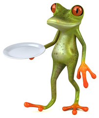 Fun frog - 3D Illustration