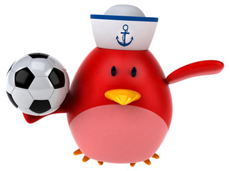 Red bird - 3D Illustration